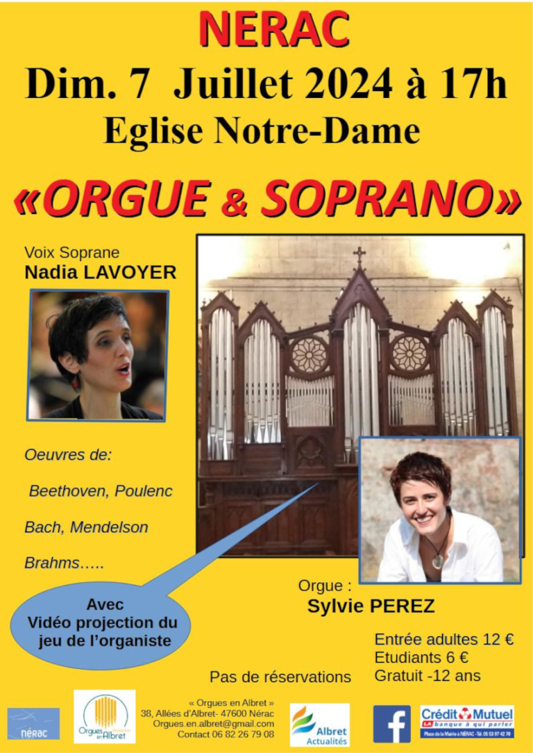 Lire la suite à propos de l’article Concert Orgue & Voix Soprane